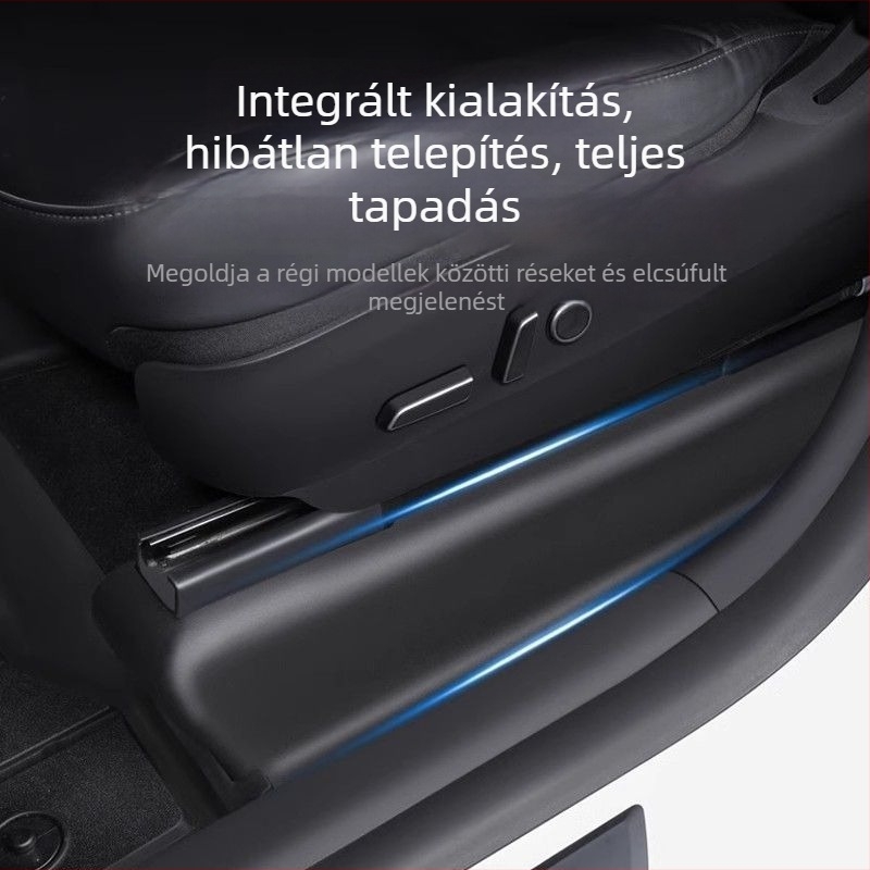 Tesla Model Y alatti ülés sarokvédő, hátsó ajtó küszöb-szalag, egy darabos, műanyag