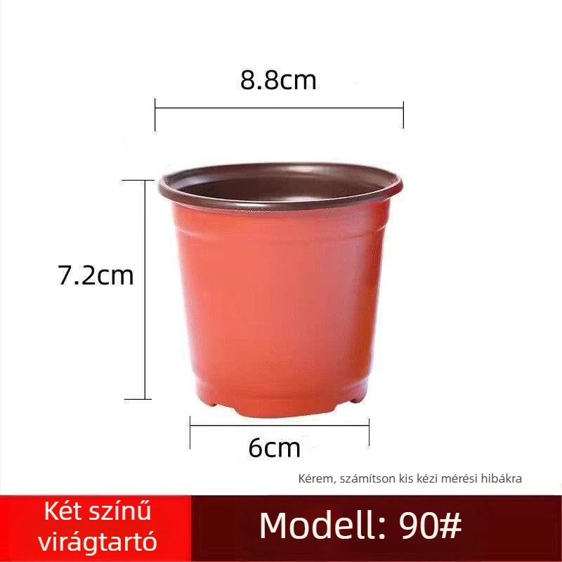 Műanyag virágtartó, korrózióálló, padlón álló kivitel, pasztorális stílus, otthoni kertészkedéshez