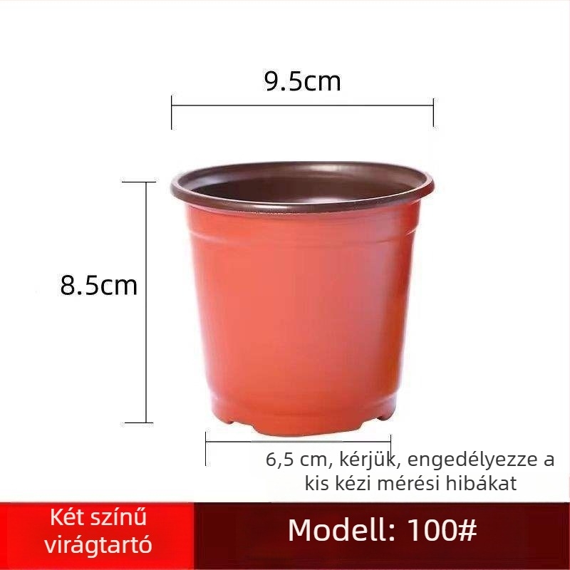 Műanyag virágtartó, korrózióálló, padlón álló kivitel, pasztorális stílus, otthoni kertészkedéshez