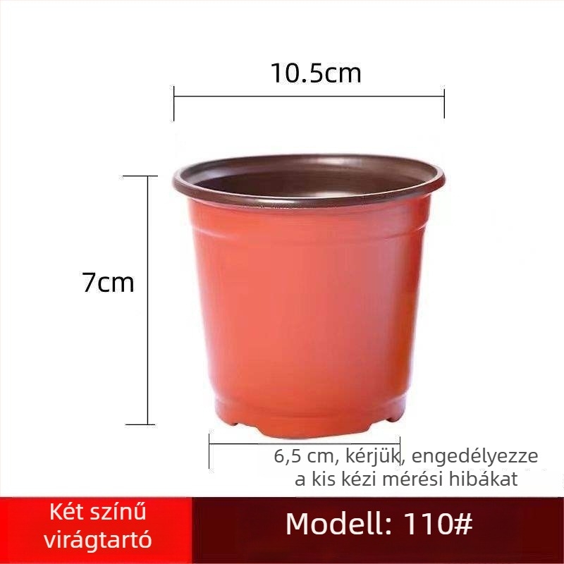 Műanyag virágtartó, korrózióálló, padlón álló kivitel, pasztorális stílus, otthoni kertészkedéshez