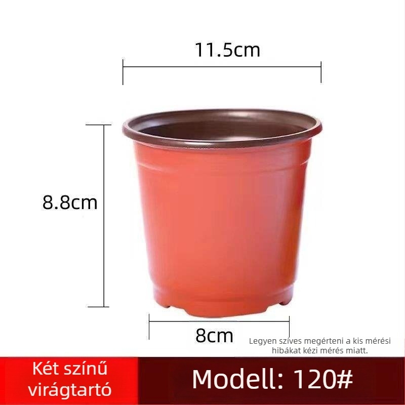 Műanyag virágtartó, korrózióálló, padlón álló kivitel, pasztorális stílus, otthoni kertészkedéshez