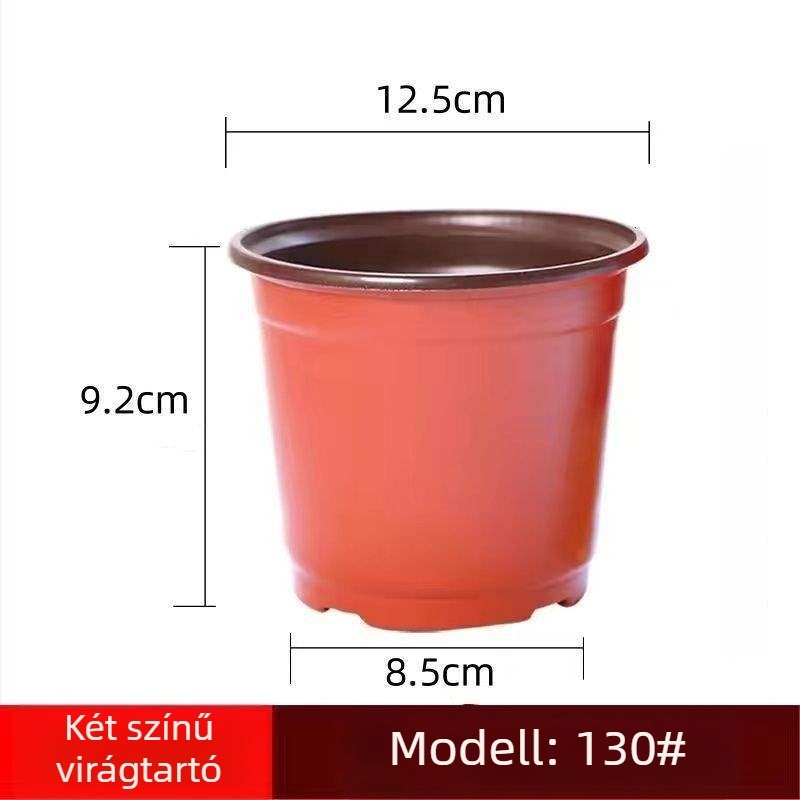 Műanyag virágtartó, korrózióálló, padlón álló kivitel, pasztorális stílus, otthoni kertészkedéshez