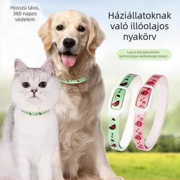 Illóolajos nyakörv kutyáknak és macskáknak, minden évszakban univerzális
