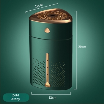 Háztartási párásító és levegőtisztító (Aromaterápia, USB-táplálás, asztali kivitel, 31–40 m², 1 ködkimenet)