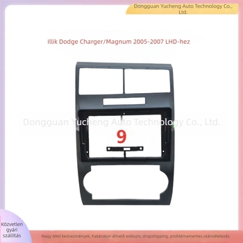 Dodge Charger/Magnum középső navigációs keret — PC/ABS, LCD monitor, kompatibilis a 2005–2007-es modellekkel, súly 1 kg