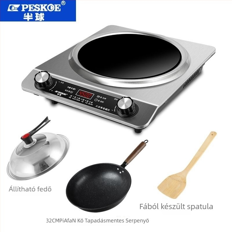 Hemisferikus konkáv indukciós főző – All-in-One készlet, 4500W, márka Peskoe/hemisphere, származás: Egyéb, fő értékesítési terület: Egyéb