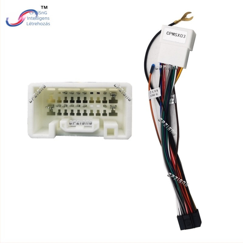 Nagy képernyős navigációs keret panel Mitsubishi Mirage 2012-2018 (Panel + kábel; műanyag; 0,9 kg; Mirage/Attrage; AT automata)