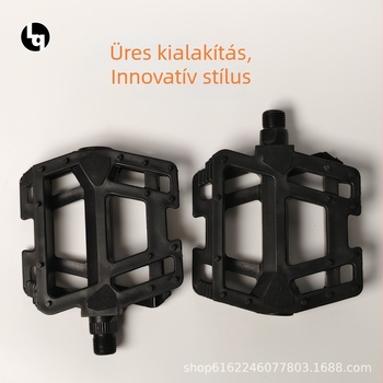 Szélesített és megnagyobbított kerékpárpedálok, út- és MTB kerékpárokhoz, műanyag pedálok, modell 905/896, márka Strong and Brave
