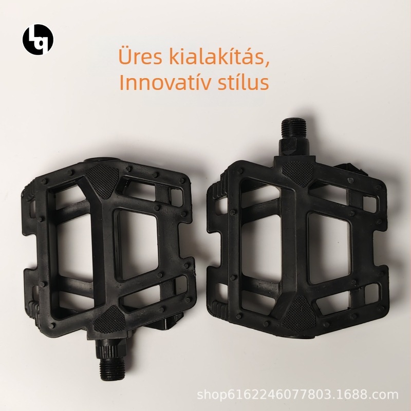 Szélesített és megnagyobbított kerékpárpedálok, út- és MTB kerékpárokhoz, műanyag pedálok, modell 905/896, márka Strong and Brave