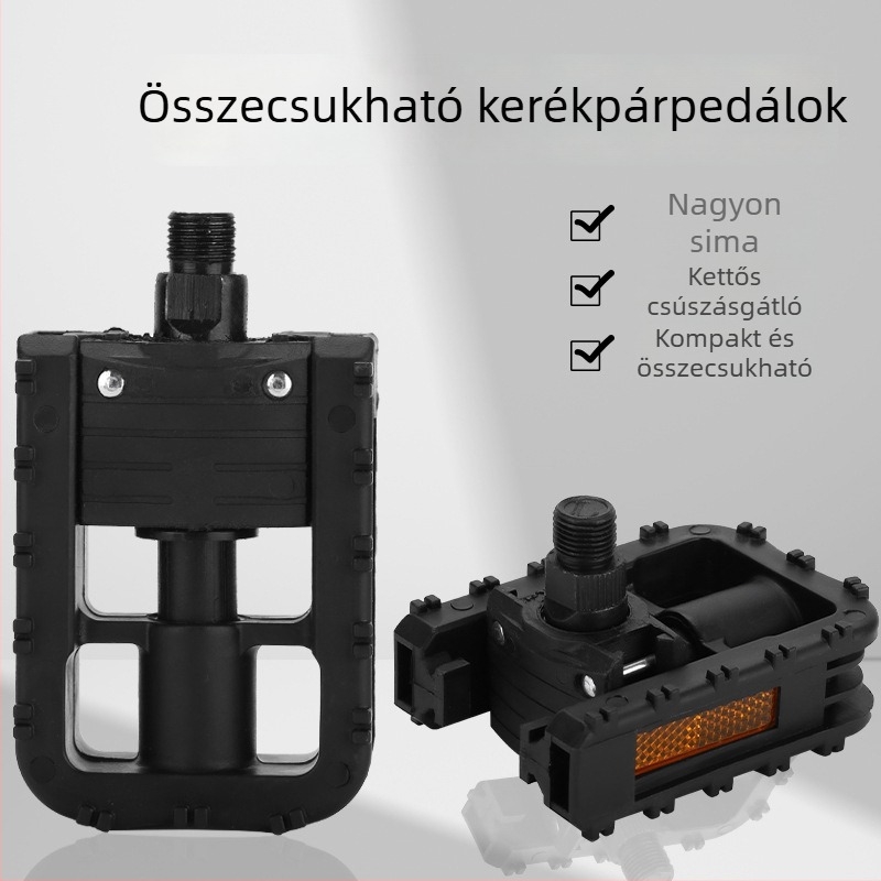 CUAKEX 149 Összecsukható kerékpárpedálok, műanyag nylonnal, minden modellhez kompatibilis