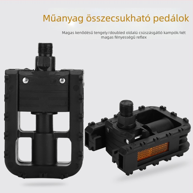 CUAKEX 149 Összecsukható kerékpárpedálok, műanyag nylonnal, minden modellhez kompatibilis