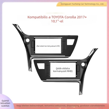 Toyota Corolla (2017+) navigációs keret, ABS+PC anyag; tömeg 1 kg; tápellátás: Egyéb; teljesítmény: Egyéb