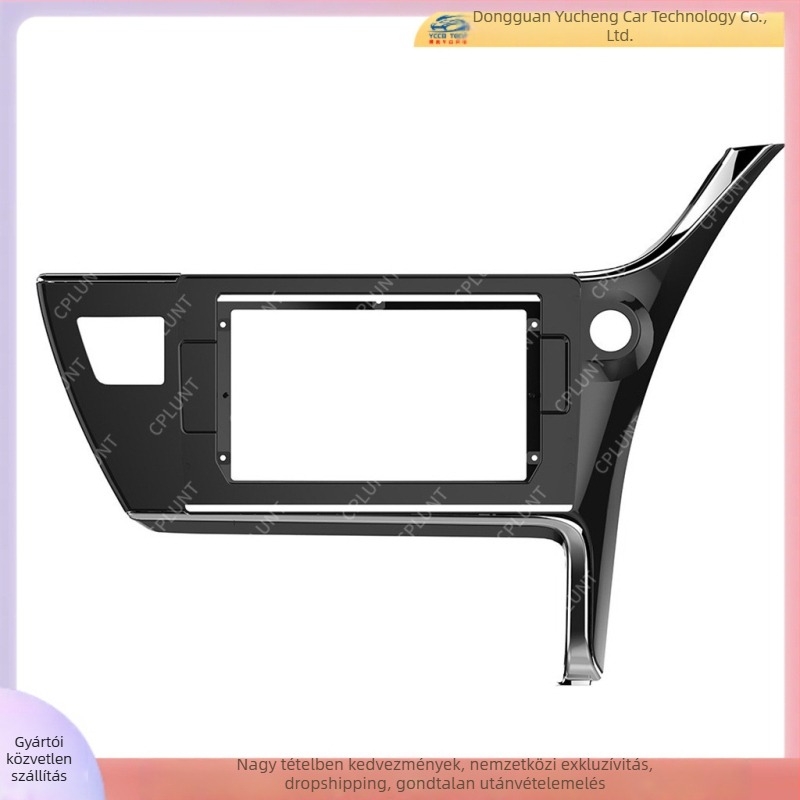 Toyota Corolla (2017+) navigációs keret, ABS+PC anyag; tömeg 1 kg; tápellátás: Egyéb; teljesítmény: Egyéb
