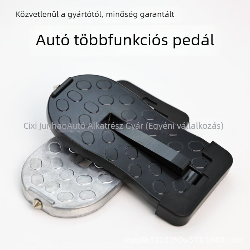 Segédpedál 001 autókhoz — alumíniumötvözet, pedál megerősítő lemez, SUV pedál és ajtó pedál kampó, 99%-os modell-kompatibilitás