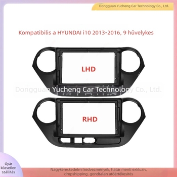Hyundai i10 autó navigációs DVD első keretpanel (2013-2016) – ABS+PC, 1 kg