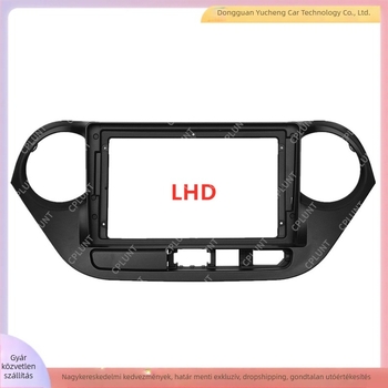 Hyundai i10 autó navigációs DVD első keretpanel (2013-2016) – ABS+PC, 1 kg