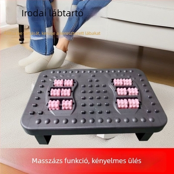 Lábtámasz testtartás javításához, műanyag, modern egyszerű dizájn, irodai akupressziós panel