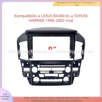 Android navigációs DVD arcfelület-panel Lexus RX300 és Toyota Harrier számára — ABS+PC, kompatibil 1998–2003 modellékhez, súly 1 kg