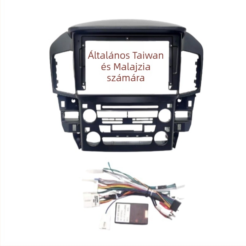 Android navigációs DVD arcfelület-panel Lexus RX300 és Toyota Harrier számára — ABS+PC, kompatibil 1998–2003 modellékhez, súly 1 kg