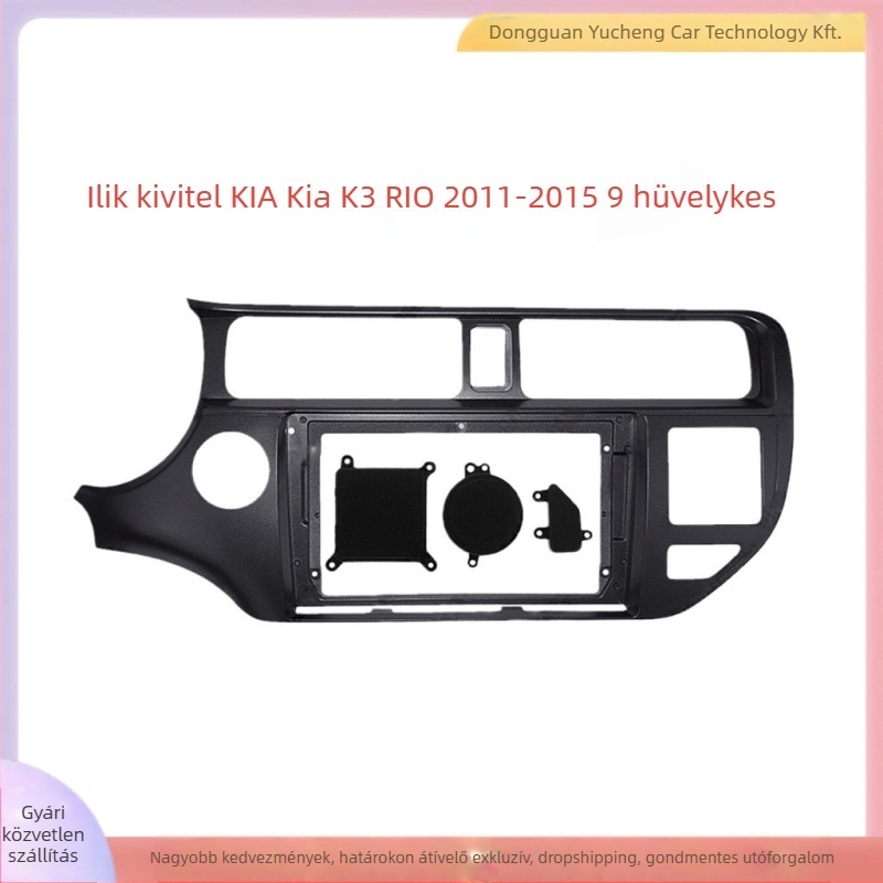 Kia K3 Rio Android arckeret panel – ABS & PC, 1 kg, kompatibilis 2011–2015