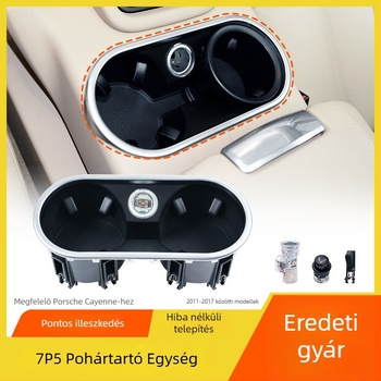 Porsche Cayenne középkonzolos pohártartó szerelvény, 11-17 | ABS, modellek 7P5/92A/958, Márka: Good Tool Design