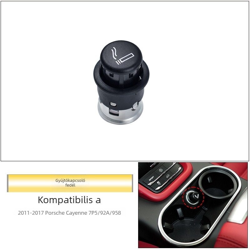 Porsche Cayenne középkonzolos pohártartó szerelvény, 11-17 | ABS, modellek 7P5/92A/958, Márka: Good Tool Design