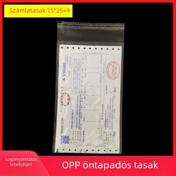 OPP öntapadós tasak 12x17, ékszerek csomagolására szolgáló átlátszó paróka-záró tasak, hosszú műanyag tasak