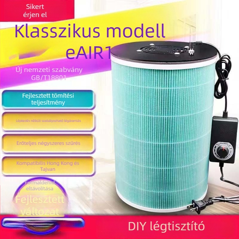 DIY antibakteriális beltéri levegőtisztító M2, 5-szűrős rendszerrel, formaldehid eltávolítására, köd és passzív dohányzás ellen