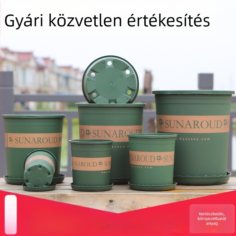 Műanyag galon virágtartó, vastag falú, magas kivitelű zöld növényekhez, kreatív dizájn Pothos, rózsa és sukulentok számára, gyökérkontroll