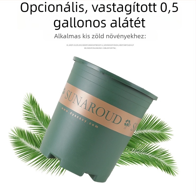 Műanyag galon virágtartó, vastag falú, magas kivitelű zöld növényekhez, kreatív dizájn Pothos, rózsa és sukulentok számára, gyökérkontroll