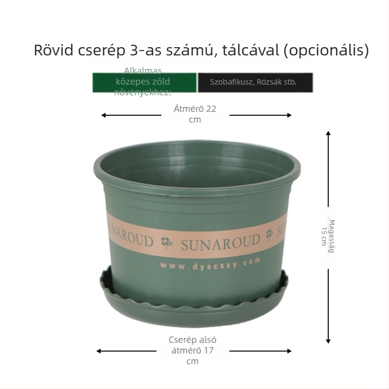 Műanyag galon virágtartó, vastag falú, magas kivitelű zöld növényekhez, kreatív dizájn Pothos, rózsa és sukulentok számára, gyökérkontroll