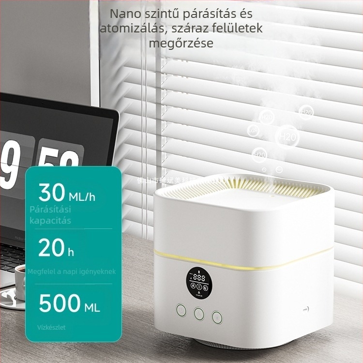Asztali egyben légtisztító és párásító – sterilizálás, részecske eltávolítás, párásítás; 35 m³/h, App‑vezérlés, 11–20 m² lefedettség