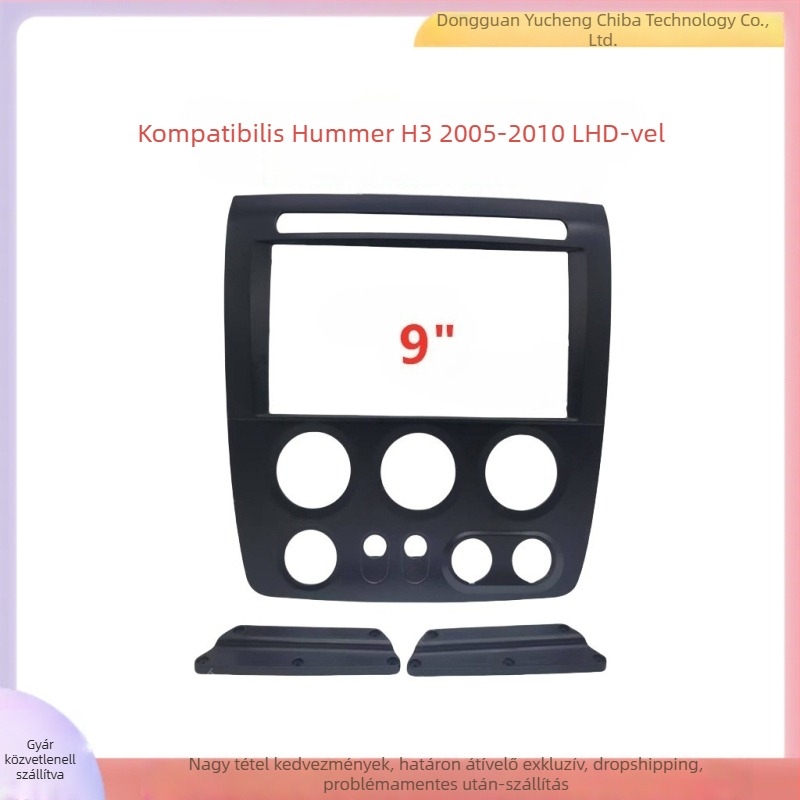 Android központi navigációs keret Hummer H3-hoz – ABS+PC, Kompatibilis H3 (2005–2010), Súly 300 g