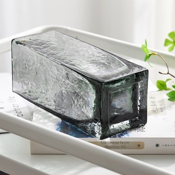 Üvegből készült virágtartó hidroponikus virágdíszítéshez, átlátszó, minimalist, padlón álló, korrózióálló, otthoni dekoráció