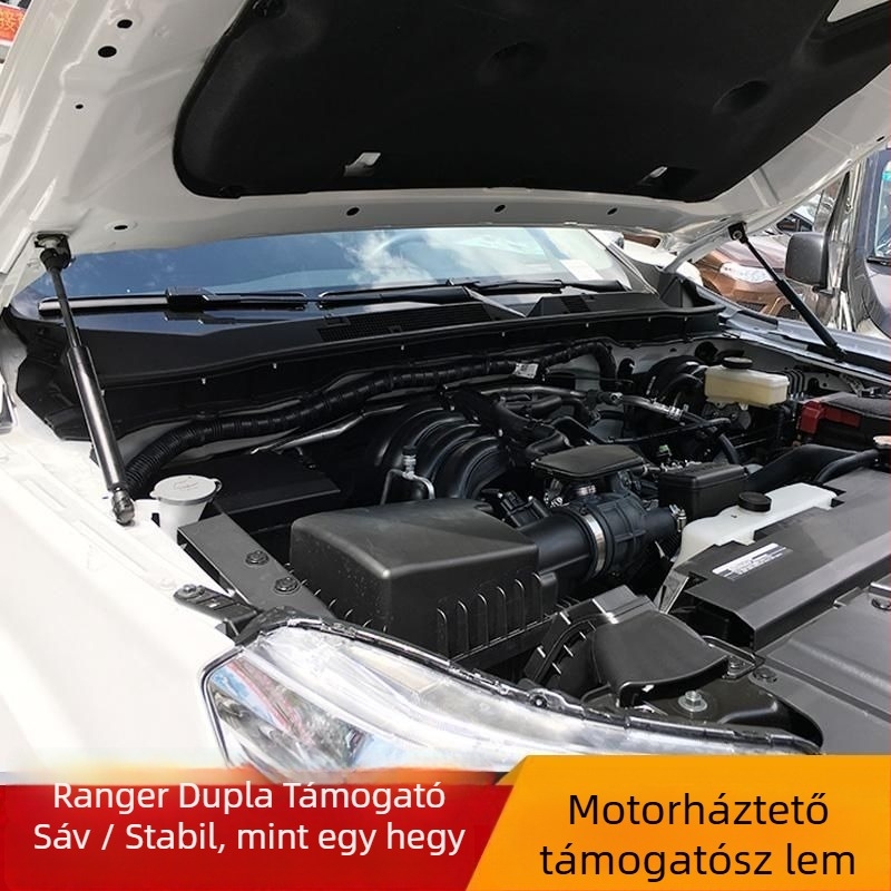 Ford Ranger motorháztető hidraulikus rúd, 350 mm, 45# szénacél, kompatibilis 2009-2023 Ranger, T9 (2023-2024) és Everest (2023-2024) – Guheng Márka