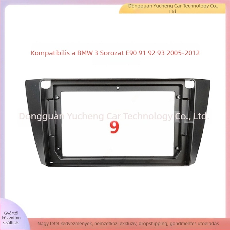 BMW 3-as sor központi konzol navigációs kerete – sokoldalú keret, ABS+PC, kompatibilis E90/E91/E92/E93 modellekkel, 2005–2012 közötti évjárat, súly 1 kg