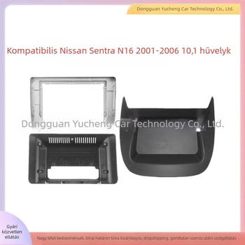 Nissan Sentra N16 középkonzol navigációs keret – ABS+PC, 1 kg, 2001–2006