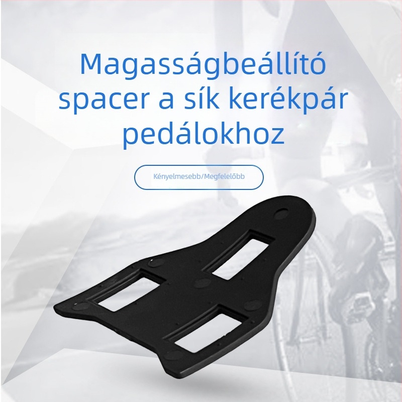 Országúti kerékpár pedálzárólemez spacer, könnyű, magasságállító alátét kerékpáros cipőkhöz