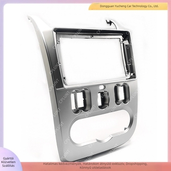 Autó navigációs keret panel Renault Logan/Sandero/Duster — ABS+PC, 2009–2015, súly 1 kg
