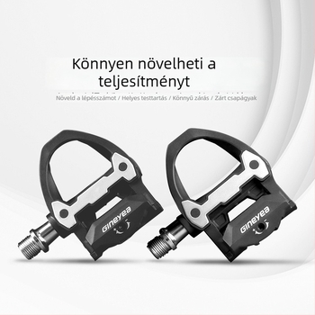Útikerékpár önzáró pedálok P602, zárócsapokkal, márka Gineyea/Jingye, anyag: mérnöki műanyagok