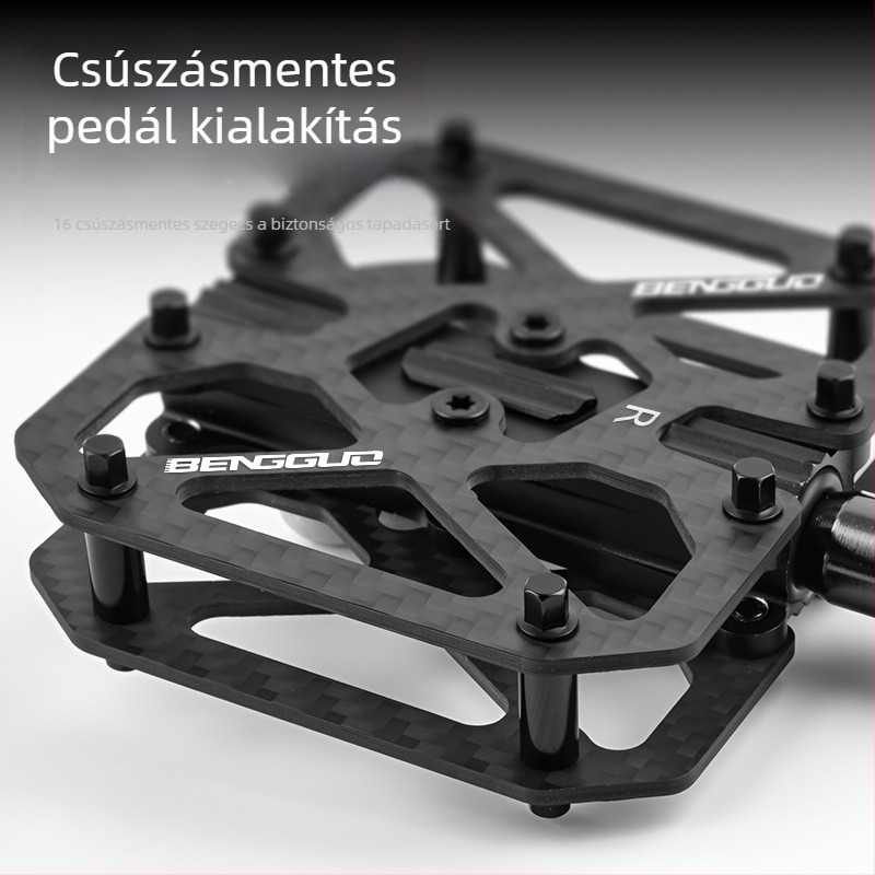 Bunguo Bg-4226 szénszálas kerékpárpedálok, háromcsapágyas