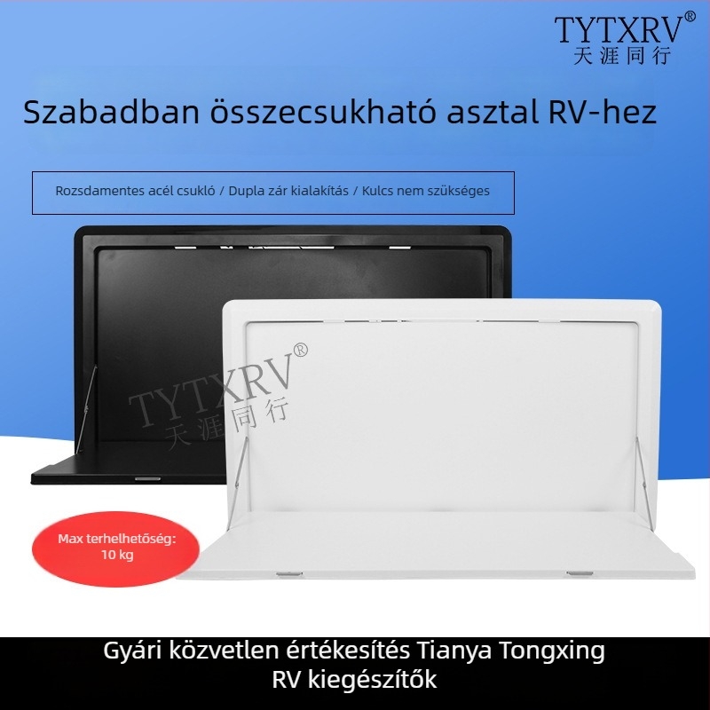 Külső összecsukható étkezőasztal világítással RV-k és pótkocsik számára - ABS TYTXRV