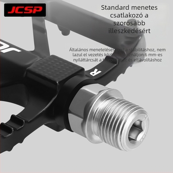 Jcsp NL103 kerékpár pedálok – alumíniumötvözet, csúszásmentes, DU csapágyak, kompatibilak kerékpárokhoz, mountain bike-hoz, összecsukható kerékpárhoz, országúti kerékpárhoz