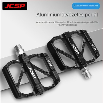 Jcsp NL103 kerékpár pedálok – alumíniumötvözet, csúszásmentes, DU csapágyak, kompatibilak kerékpárokhoz, mountain bike-hoz, összecsukható kerékpárhoz, országúti kerékpárhoz