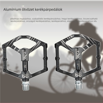 K99 Foot mountain bike pedál – kettős DU zárt csapágyak, test alumíniumötvözet, nagy szilárdság, csúszásmentes felület, kompatibil hegyikerékpárokkal, országúti és összecsukható kerékpárokkal