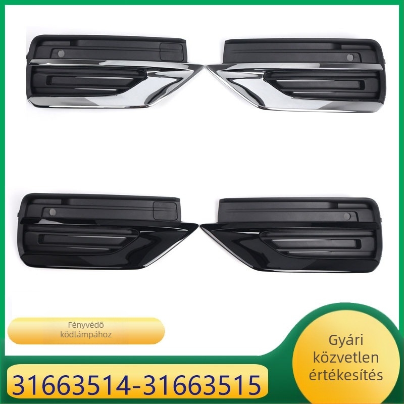 Volvo XC90 első lökhárítójának ködfényszóró dekoratív panelja, modellek 31663514, 31663515, műanyag, Card sheng