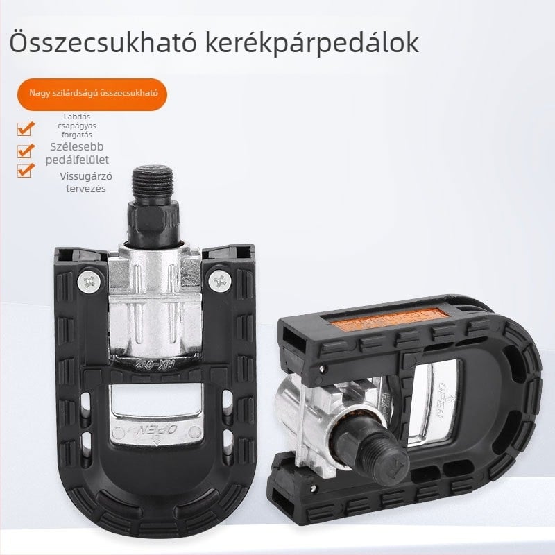 Összecsukható lábpedál elektromos járművekhez, pedál fél alumínium ötvözetű golyópedál, kompatibilis minden modellhez, hordozható és könnyű