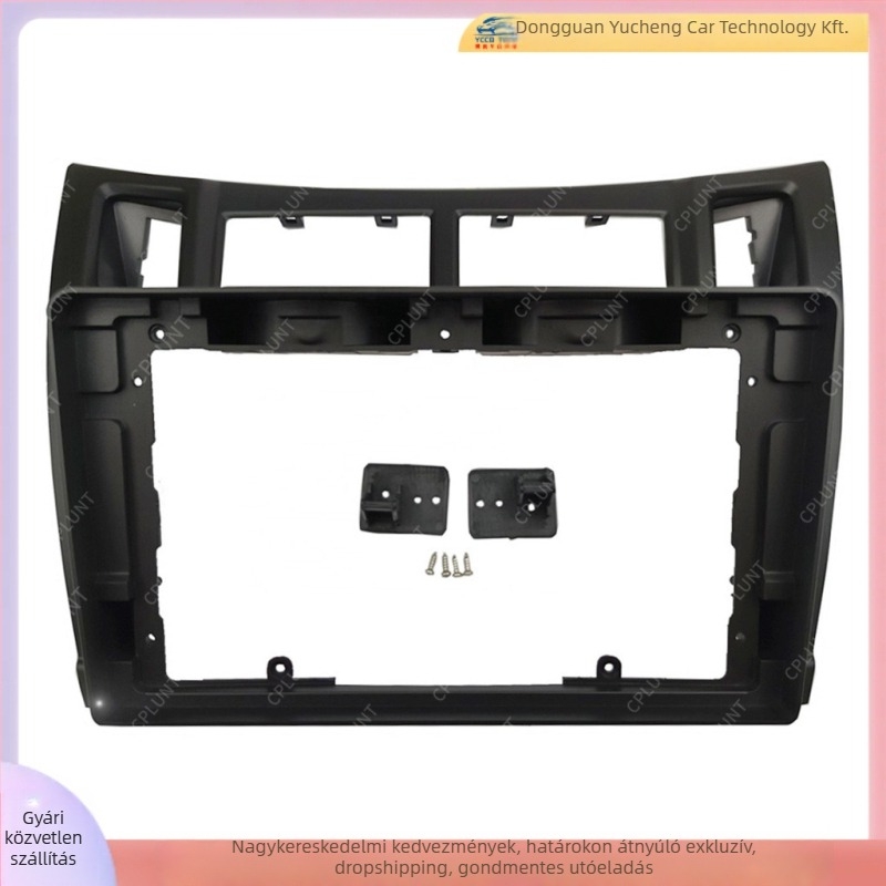 Android navigációs keret Toyota Yaris számára, 9 hüvelykes képernyő, ABS+PC anyag, 2005–2011 modelléhez, súly 1 kg