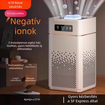 Otthoni légtisztító – formaldehid eltávolítás, alacsony zajszint, 500 m³/h, 10 m²-ig, érintéses vezérlés