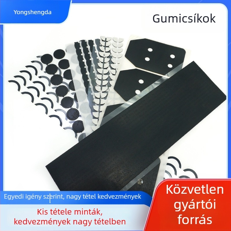 Yongshengda gumipárna – ütéscsillapítás, csúszásmentes, kopásálló, öntapadós elektronikai eszközökhöz